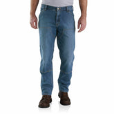 Relaxed Straight Rugged Flexâ„¢ Double-Front Denim Dungaree
