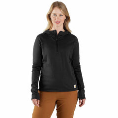 Women's Carhartt Force® Relaxed Fit Half-Zip Hooded Pullover