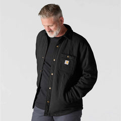 Rain Defender® Loose Fit Heavyweight Quilted Snap Front Shirt Jac