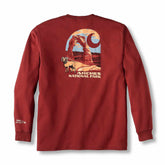 Loose Fit Heavyweight Long-Sleeve Arches National Park Graphic T-Shirt