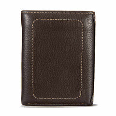 Milled Pebble Trifold Wallet