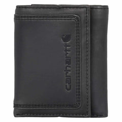 Leather Triple-Stitched Trifold Wallet