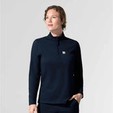 Women's Force Cross-Flex Knit Long Sleeve Quarter Zip Scrub Top