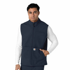Rugged Flex® Men's Bonded Fleece Scrub Vest