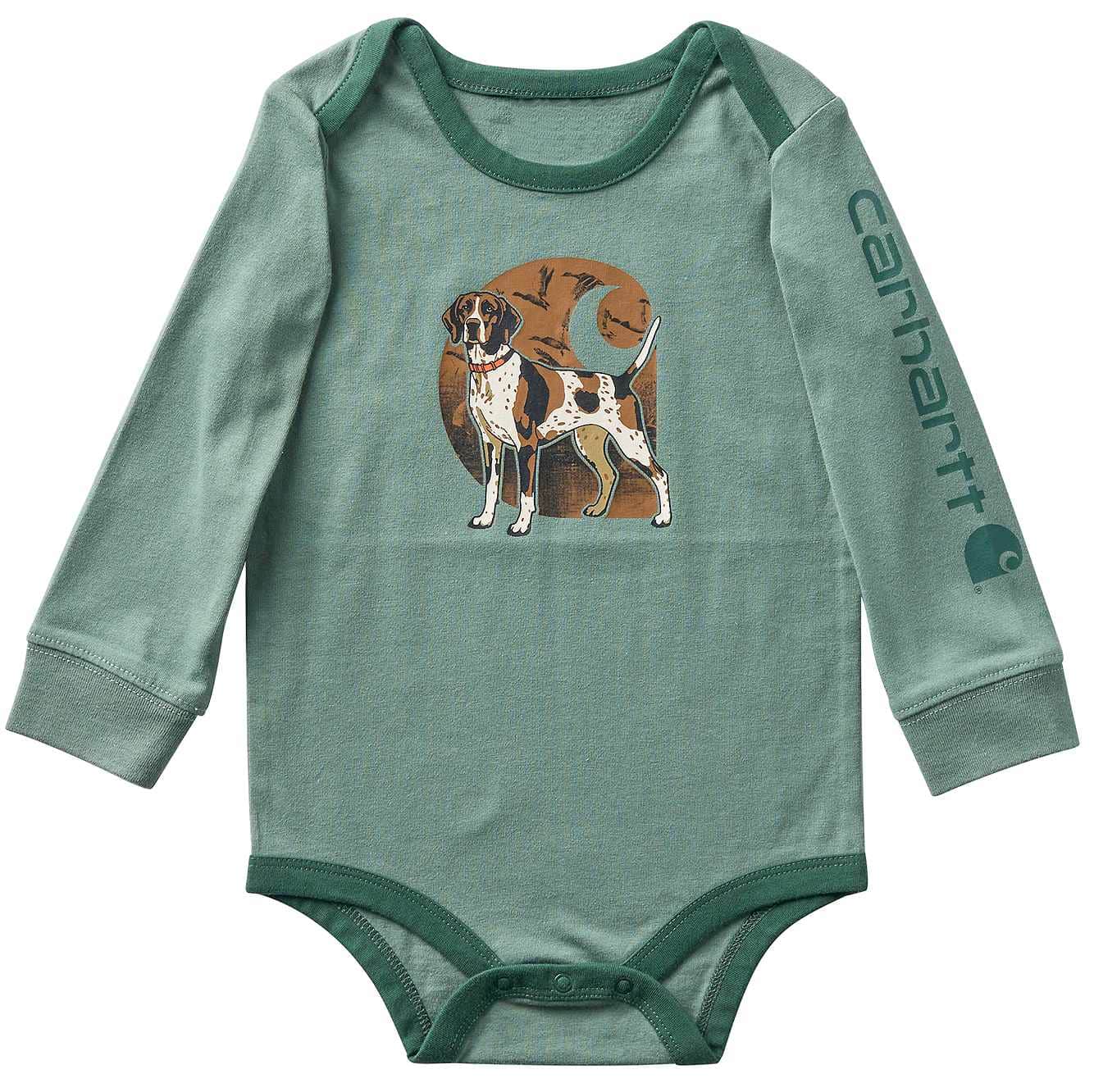 Boys' Long Sleeve Dog Bodysuit (Baby)