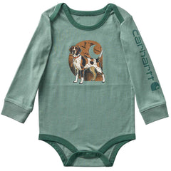 Boys' Long Sleeve Dog Bodysuit (Baby)