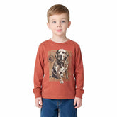 Boys' Long Sleeve Dog Shirt (Toddler/Child)