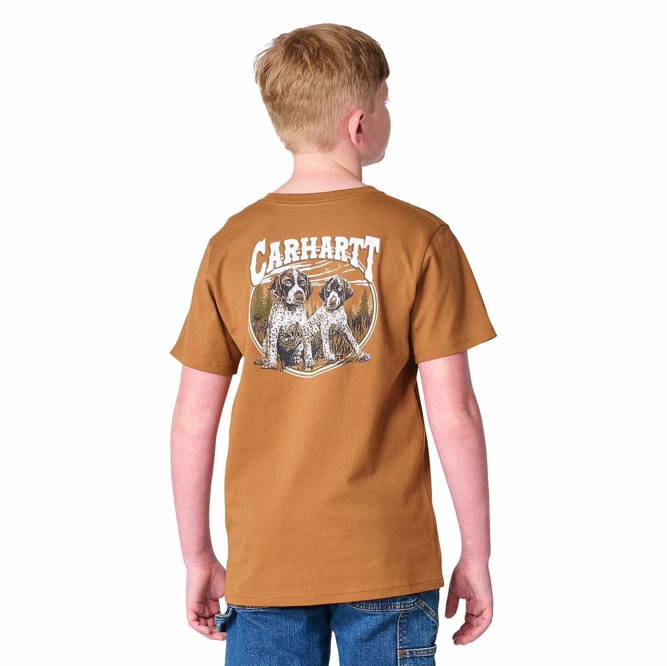 Boys' Short Sleeve Dog C Pocket T-Shirt (Child/Youth)
