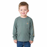 Boys' Long Sleeve Pocket Logo T-Shirt (Toddler/Child/Youth)