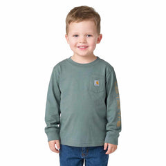 Boys' Long Sleeve Pocket Logo T-Shirt (Toddler/Child/Youth)