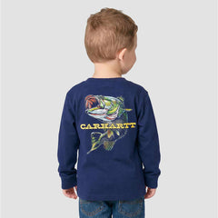 Boys' Long Sleeve Fish T-Shirt (Toddler/Child/Youth)
