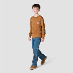 Boys' Long Sleeve Duck Pocket T-Shirt (Child/Youth)