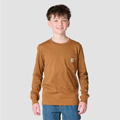Boys' Long Sleeve Duck Pocket T-Shirt (Child/Youth)
