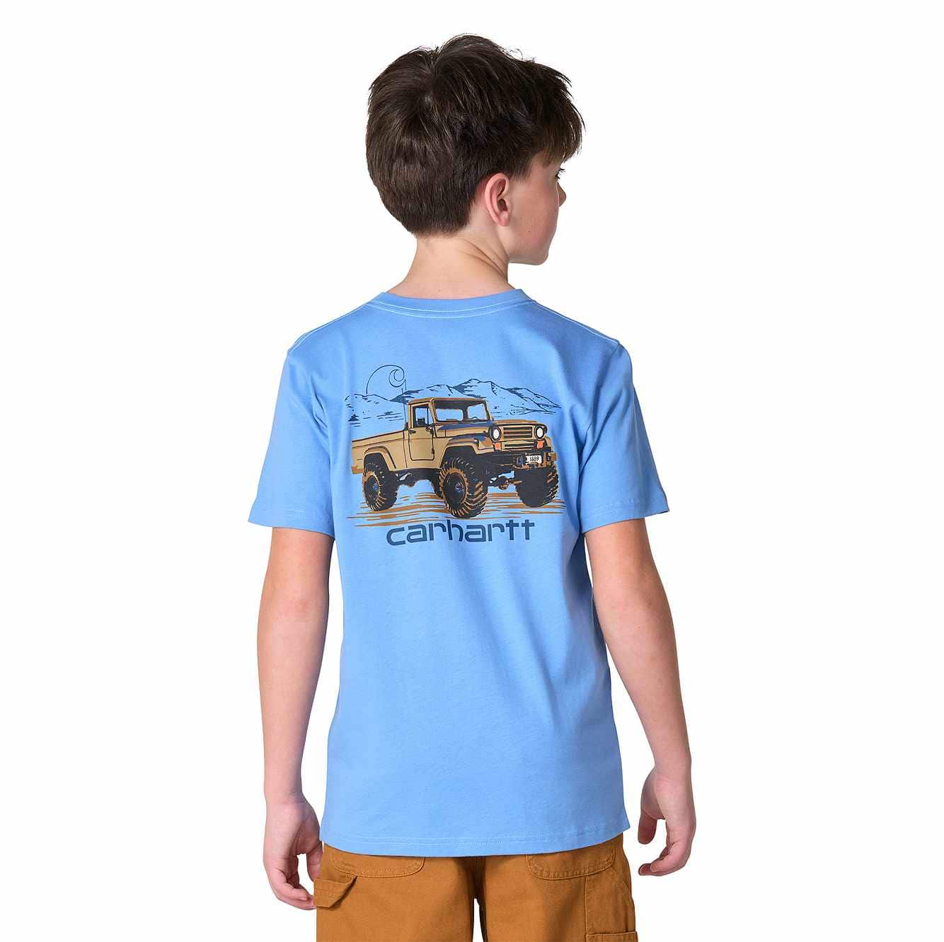 Boys' Short Sleeve Truck Pocket T-Shirt (Toddler/Child/Youth)