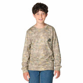 Boys' Long Sleeve Faded Camo Pocket T-Shirt (Toddler/Child/Youth)