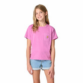 Girls' Short Sleeve Re-Engineered Garment Dye Pocket T-Shirt (Child/Toddler/Youth)