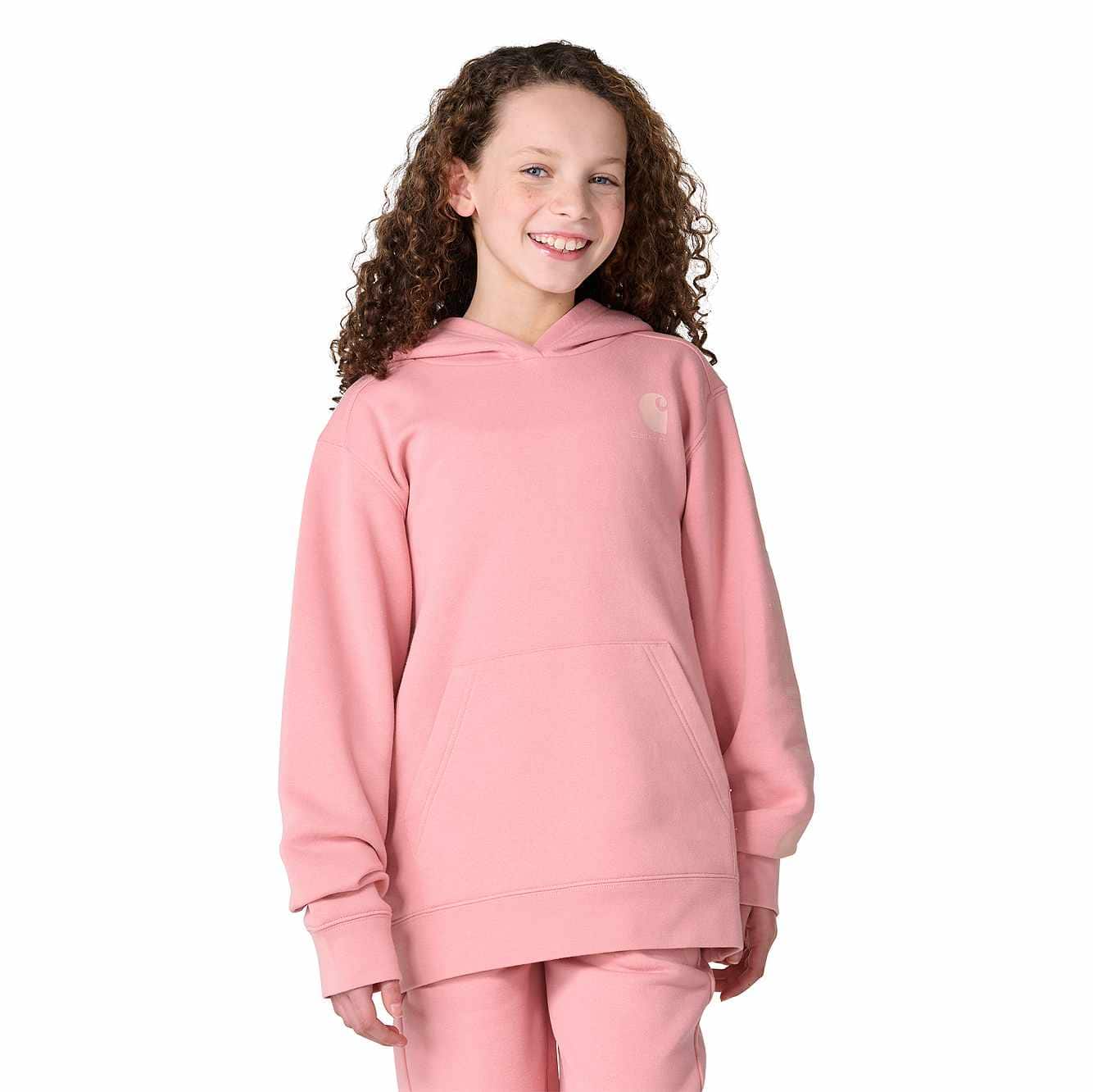 Girls' Long Sleeve Hooded Logo Sweatshirt (Child/Youth)