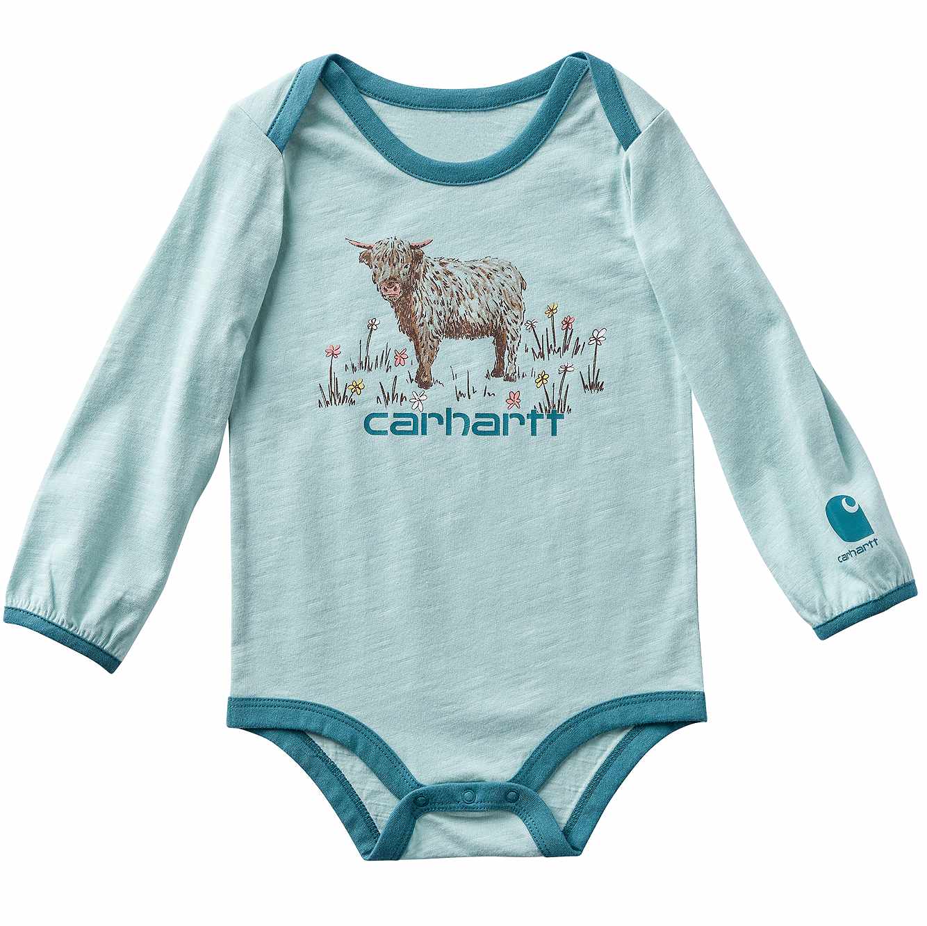 Girls' Long Sleeve Cow Bodysuit (Baby)