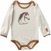 Girls' Long Sleeve Horse Bodysuit (Baby)