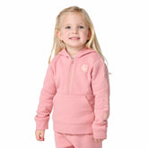 Girls' Long Sleeve Half-Zip Hooded Logo Sweatshirt (Baby/Toddler)