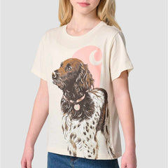 Girls' Short Sleeve Dog T-Shirt (Toddler/Child/Youth)