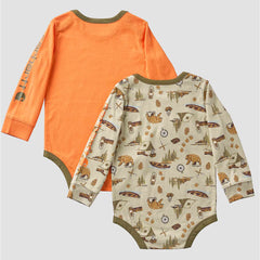 Boys' 2-Piece Long Sleeve Outdoor Bodysuits Set (Baby)