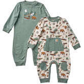 Girls' 2-Piece Long Sleeve Outdoor Coverall Set (Baby)