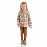 Girls' 2-Piece Long Sleeve Flannel Top & Legging Set (Toddler)