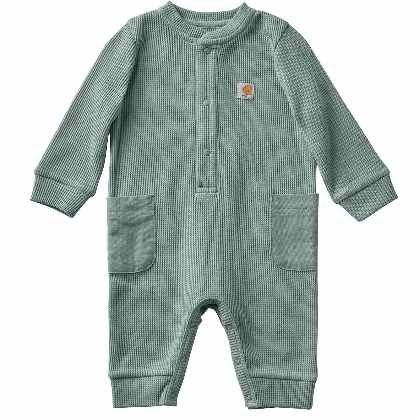 Kids' Long Sleeve Thermal Henley Coverall (Baby)