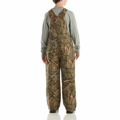 Kids' Loose Fit Canvas Insulated Camo Bib Overall