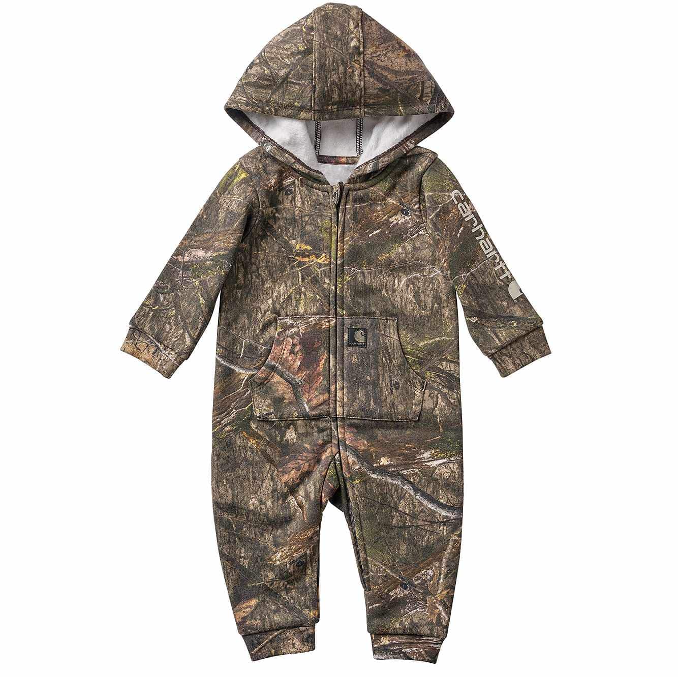 Boys' Long Sleeve Zip-Front Hooded Camo Coverall (Baby)