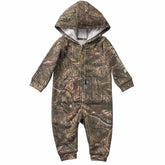 Boys' Long Sleeve Zip-Front Hooded Camo Coverall (Baby)