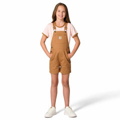 Girls' Rugged Flex™ Canvas Shortall (Child)