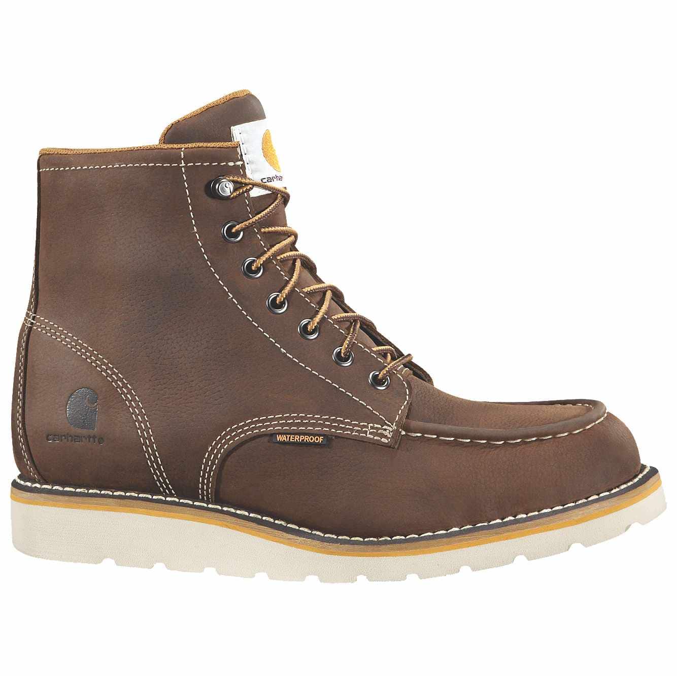 Waterproof 6" Moc Toe Wedge Boot
