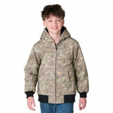 Boys' Canvas Insulated Faded Camo Jacket (Child/Youth)