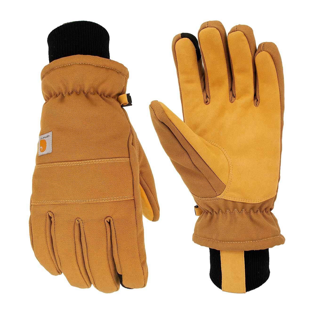 Women's Insulated Duck/Synthetic Leather Knit Cuff Glove