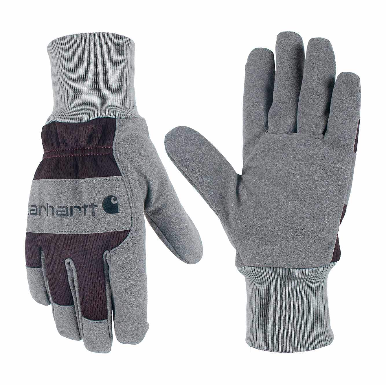 Women's Synthetic Suede Knit Cuff Glove