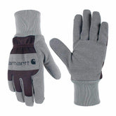 Women's Synthetic Suede Knit Cuff Glove