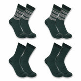 Women's Heavyweight Synthetic-Wool Blend Crew Sock 4-Pack