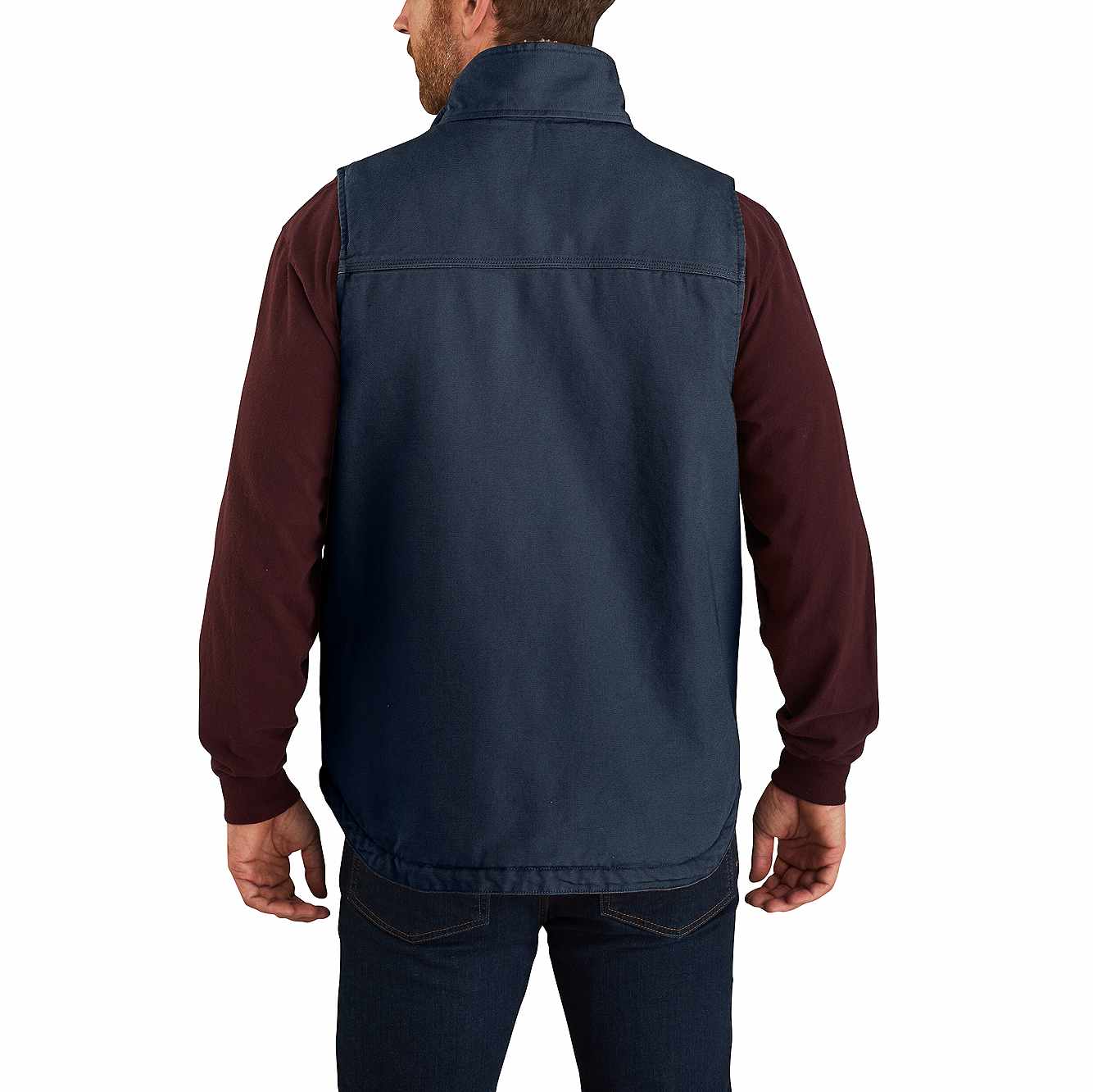 Washed Duck Mock-Neck Vest