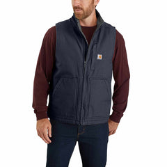 Washed Duck Mock-Neck Vest