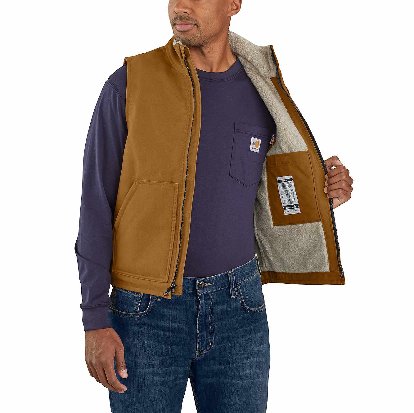 FR Duck Mock Neck Vest