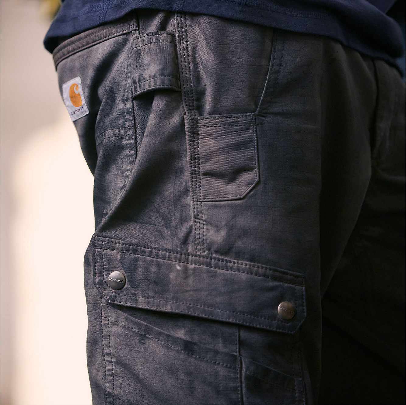 Relaxed Straight Ripstop Double-Front Cargo Pant
