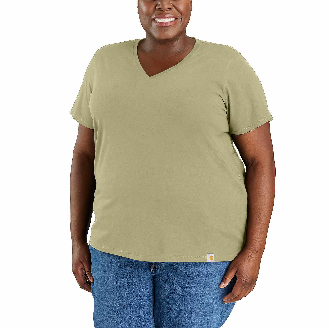 Women's TENCEL™ Fiber Series Relaxed Fit Short-Sleeve V-neck T-Shirt