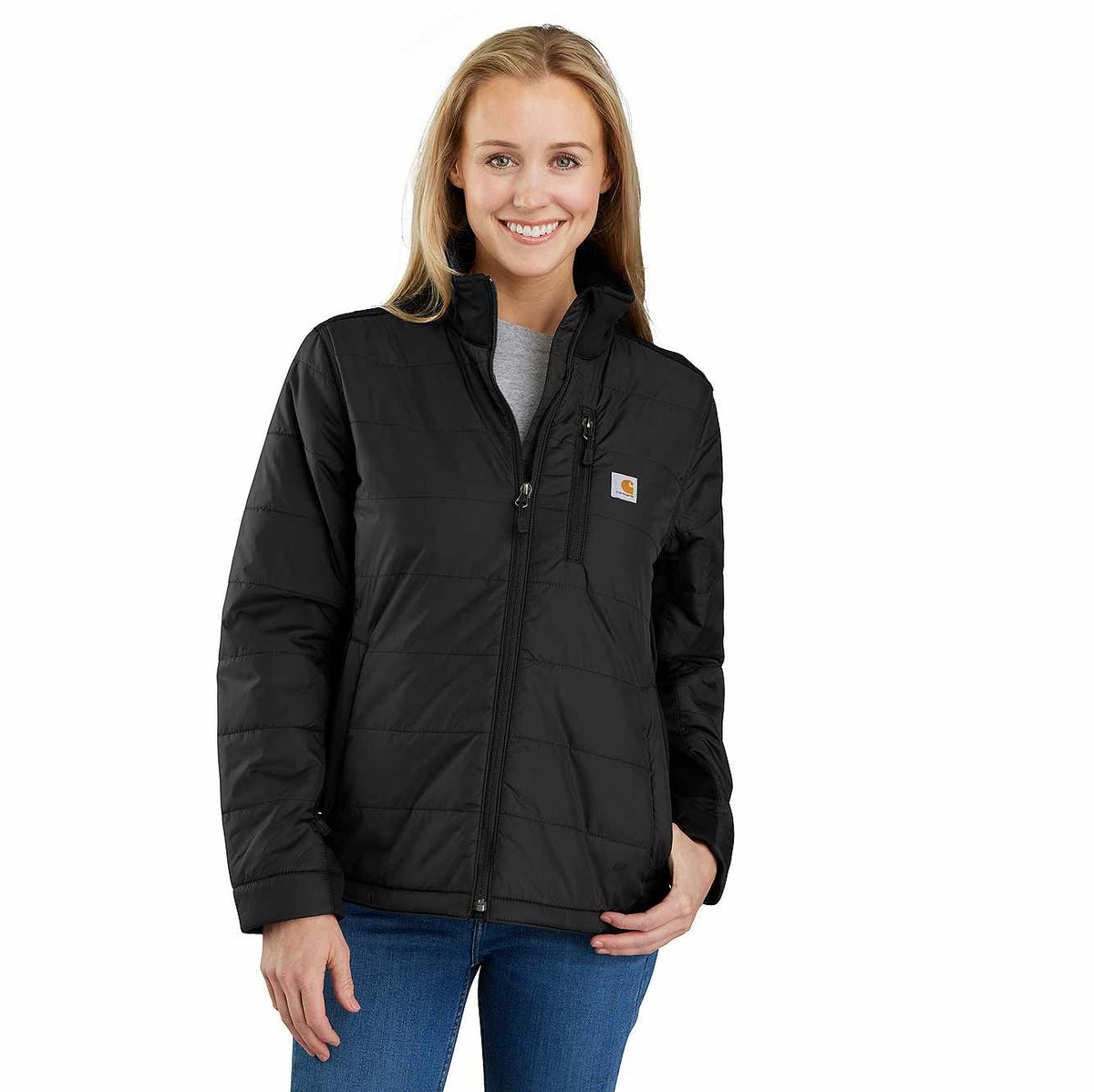 Women's Lightweight Puffer Jacket - Relaxed Fit - Insulated - 2 Warmer Rating