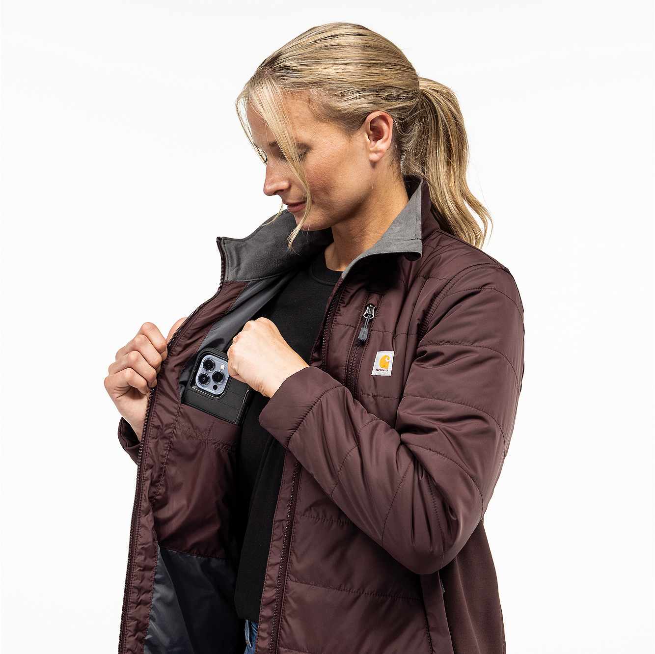 Women's Lightweight Puffer Jacket - Relaxed Fit - Insulated - 2 Warmer Rating