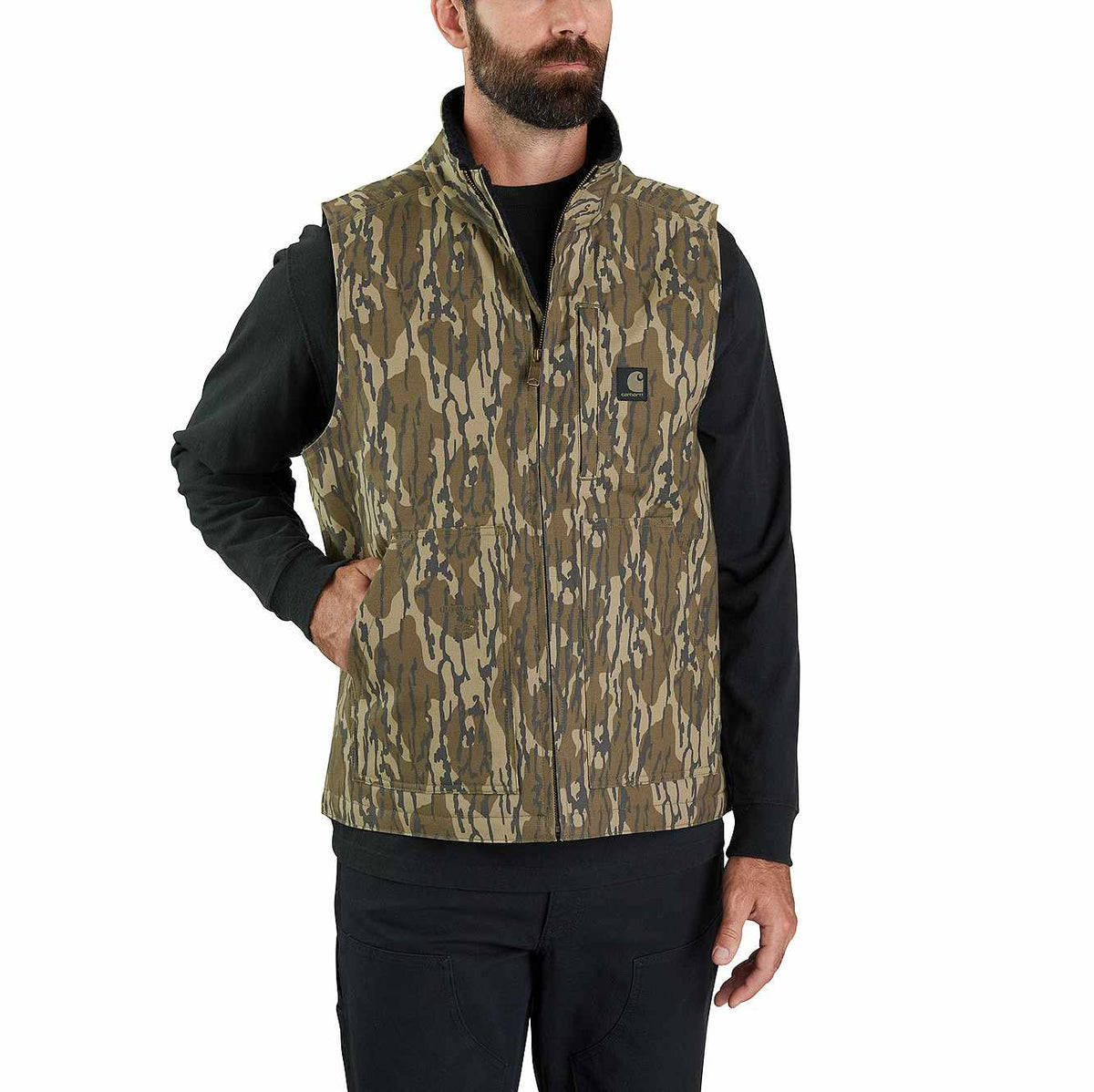 Rugged Flex™ Duck Camo Mock-Neck Vest