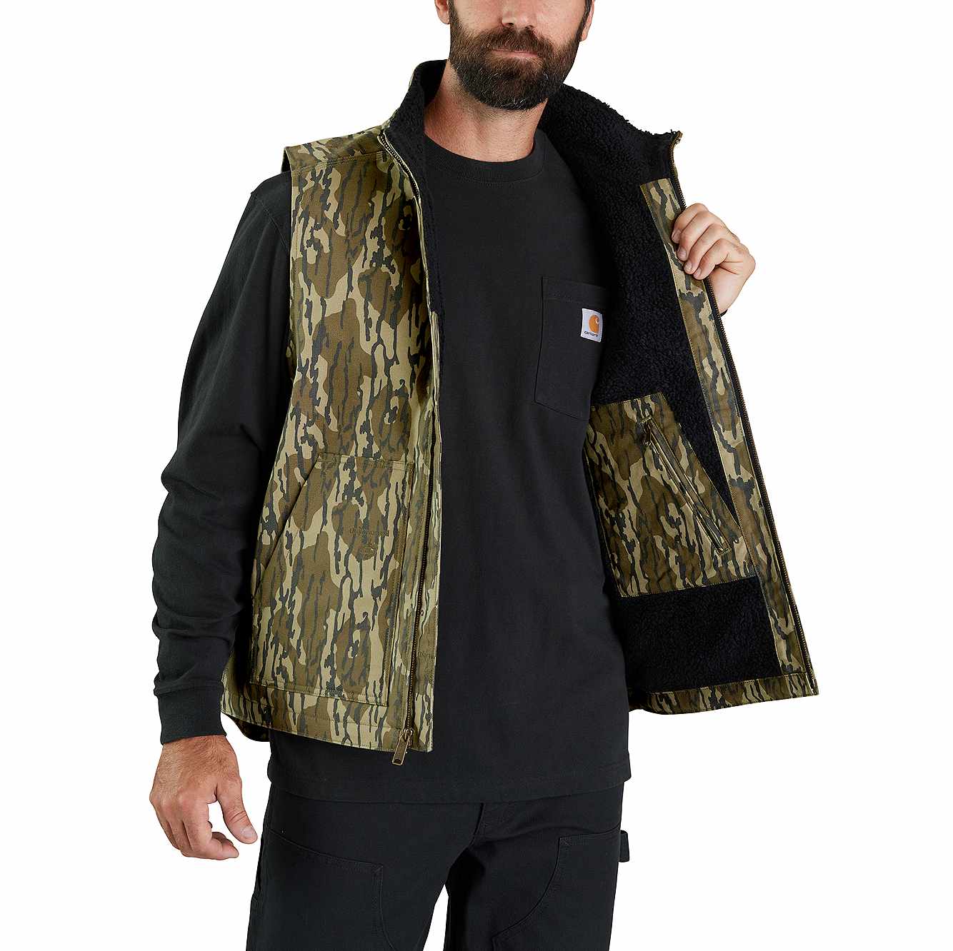 Rugged Flex™ Duck Camo Mock-Neck Vest