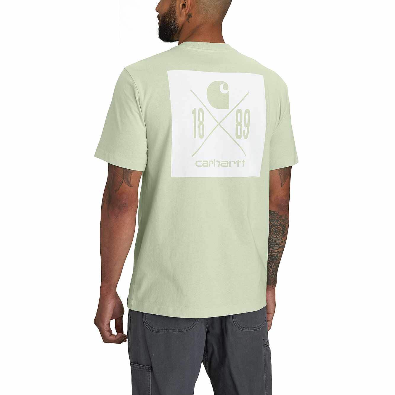 Relaxed Fit Heavyweight Short-Sleeve Pocket 1889 Graphic T-Shirt
