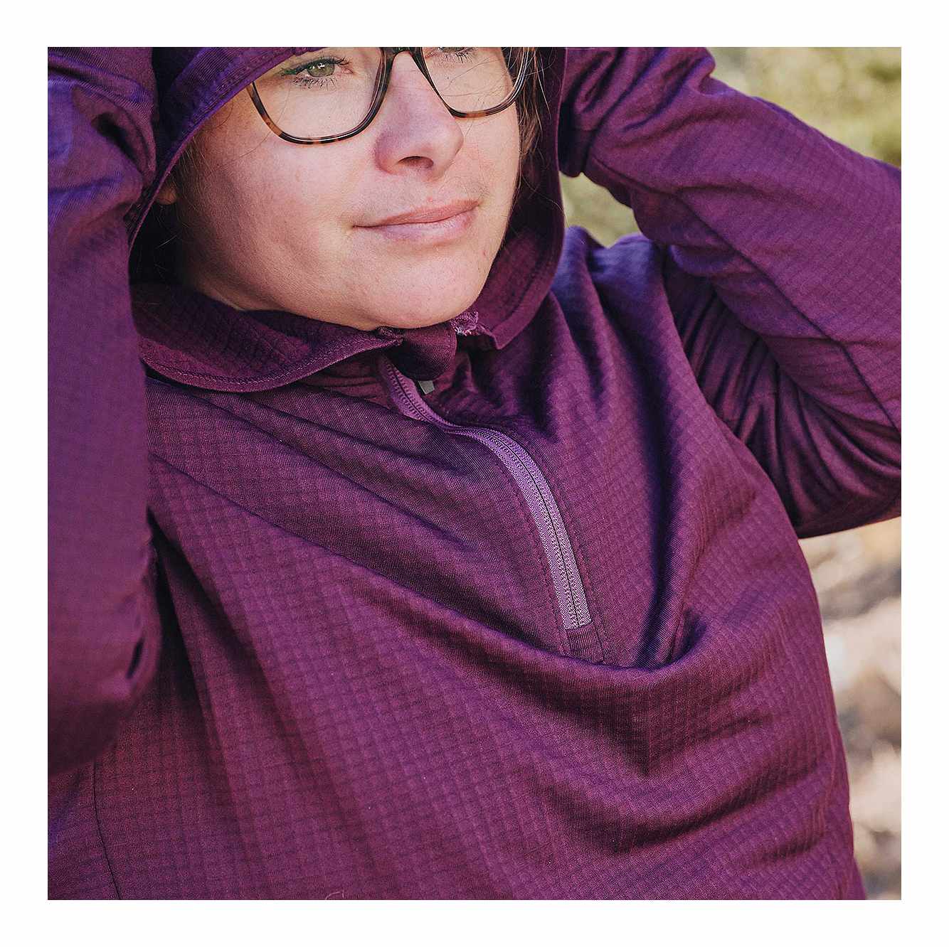 Women's Carhartt Force® Relaxed Fit Half-Zip Hooded Pullover